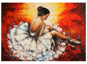Ručně malovaný obraz Unavená baletka Rozměry: 120 x 80 cm