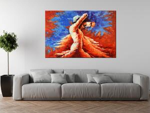 Ručně malovaný obraz Tajemný tanec Rozměry: 120 x 80 cm