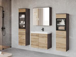 Koupelnový nábytek Apogon II, Barva: matera / breslau kaštan, Sifon k umyvadlu: ne, Osvětlení: osvětlení LED - bílé, Baterie: ne 5903211456251