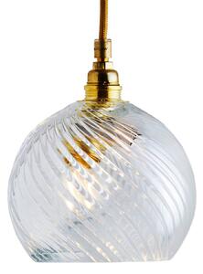 EBB & FLOW Závěsná lampa Rowan zlatá/křišťálová Ø 15,5 cm