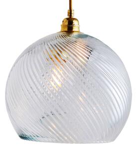 EBB & FLOW Závěsná lampa Rowan zlatá/křišťálová Ø 28 cm