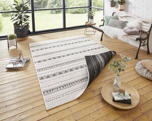 NORTHRUGS - Hanse Home koberce Kusový koberec Twin Supreme 103755 Bahamas Black/Cream – na ven i na doma - 160x230 cm