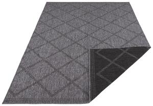 NORTHRUGS - Hanse Home koberce Kusový koberec Twin Supreme 103757 Corsica Black/Anthracite – na ven i na doma - 80x250 cm