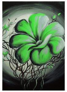 Ručně malovaný obraz Zelená živá krása Rozměry: 70 x 100 cm