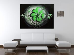 Ručně malovaný obraz Zelená živá krása Rozměry: 100 x 70 cm
