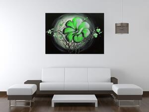 Ručně malovaný obraz Zelená živá krása Rozměry: 120 x 80 cm