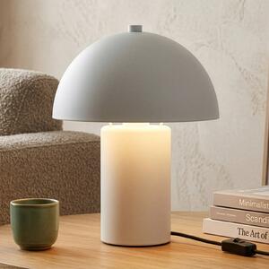 Reality Leuchten Stolní lampa Enya, světle šedá, kov, výška 25,5 cm, E14, Hliník / šedá / zinek, Obývací pokoj / jídelna, kov, Moderní
