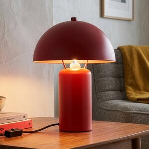 Reality Leuchten Stolní lampa Enya, červená, kov, výška 25,5 cm, E14, Červená, Obývací pokoj / jídelna, kov, Moderní