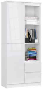 Regál R 80 cm CLP R11 bílá lesk