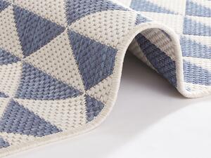 NORTHRUGS - Hanse Home koberce Kusový koberec Twin Supreme 103765 Tahiti Blue/Cream – na ven i na doma - 80x250 cm