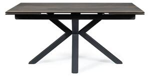 Rozkládací jídelní stůl AXEL - hnědý / černý