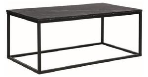 Široký konferenční stolek KADEN - černý mramor / černý