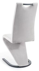 Stylová jídelní židle GALIANA - černá / světle šedá