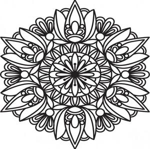 Mandala na zeď | Luxusní nástěnná dekorace do interiéru |SENTOP PR0254