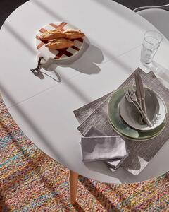 Jídelní stůl quio 120 (200) x 90 cm bílý