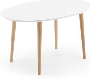 Jídelní stůl quio 140 (220) x 90 cm bílý