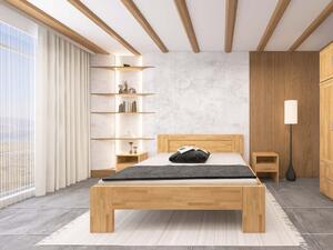 Buková zvýšená manželská postel 180x200 - Montana Supra Odstín moření: Wenge, Rozměr: 180x200