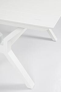 Zahradní rozkládací stůl nekyo 180 (240) x 100 cm bílý