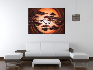 Ručně malovaný obraz Strom při západu slunce Rozměry: 100 x 70 cm