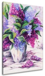 Ručně malovaný obraz Kytice barevných levandulí Rozměry: 120 x 80 cm