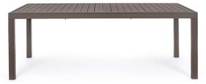 Zahradní rozkládací stůl galioso 200 (300) x 100 cm hnědý