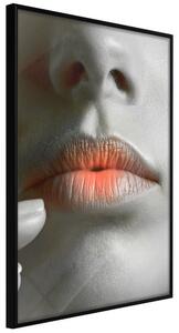 Artgeist Ombre Lips Velikosti (šířkaxvýška): 20x30, Finální vzhled: Černý rám s paspartou