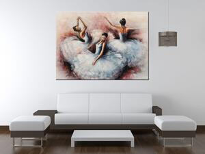 Ručně malovaný obraz Nádherné baletky Rozměry: 115 x 85 cm