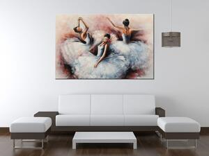 Ručně malovaný obraz Nádherné baletky Rozměry: 70 x 100 cm