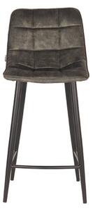 Zelená sametová barová židle LABEL51 Tajla