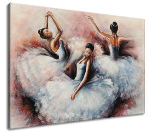 Ručně malovaný obraz Nádherné baletky Velikost: 100 x 70 cm