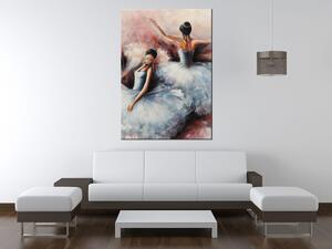 Ručně malovaný obraz Nádherné baletky Rozměry: 100 x 70 cm