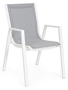MUZZA Zahradní židle galioso bílá