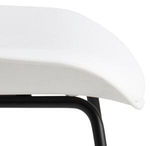 ACTONA Sada 2 ks − Barová židle Tina − bílá 94 × 43 × 49 cm