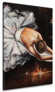 Ručně malovaný obraz Rozcvička baletky Velikost: 70 x 100 cm