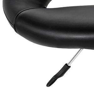 Barová židle Eluma I - set 2 ks Black PU WAX