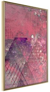 Artgeist Pink Patchwork III Velikosti (šířkaxvýška): 20x30, Finální vzhled: Černý rám s paspartou