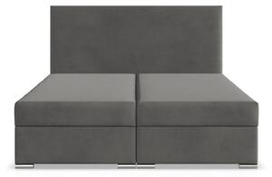 Manželská postel ZONZA Velvet 140×200 cm šedá