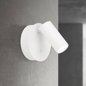 ORION LED nástěnný svítidlo Luxy, bílé, hliník, stmívač, stmívatelný, Bílá / opál, Chodba, Hliník, Moderní