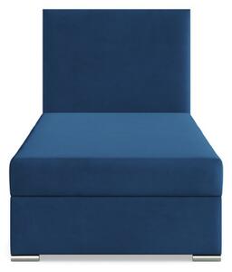 Čalouněná postel ZONZA Velvet 90×200 cm tmavě modrá