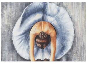 Ručně malovaný obraz Baletka v modrém Rozměry: 100 x 70 cm