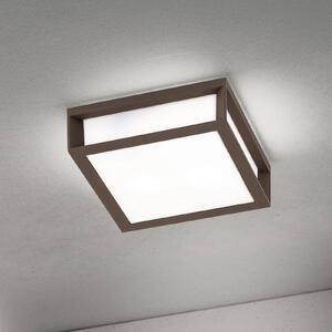 ORION Venkovní světlo Henry, corten, tlakově litý hliník, E27, IP44, stmívatelný, Hnědá / rez, Hliník, Moderní