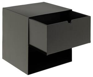 Závěsný noční stolek Vadia I - set 2 ks Black / Black