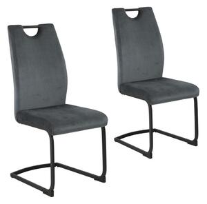 Jídelní židle Erina - set 2 ks Dark grey