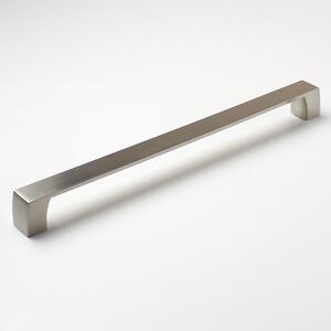 Nábytková úchytka typ JAKUB Rozteč : 256mm Povrch : broušený nikl | Vesaky-uchytky.cz