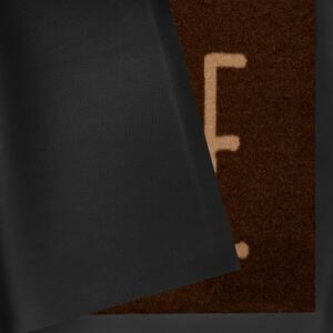 Hanse Home Collection koberce Protiskluzová rohožka Printy 103799 Brown Creme - 45x75 cm