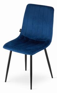 Sametová židle Verona modrá