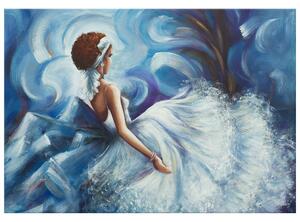Ručně malovaný obraz Krásná žena během tance Rozměry: 120 x 80 cm
