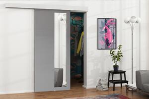 Posuvné interiérové dveře se zrcadlem VIGRA 5 - 80 cm, antracitové