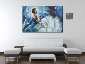 Ručně malovaný obraz Krásná žena během tance Rozměry: 70 x 100 cm