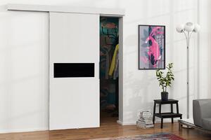 Posuvné interiérové dveře VIGRA 6 - 80 cm, černé / bílé